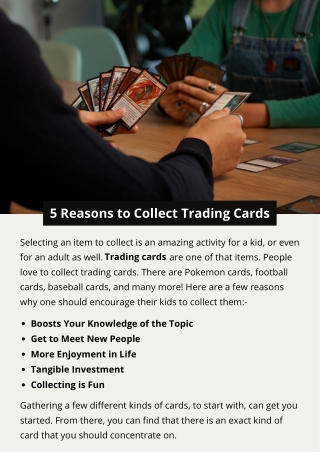 5 Reasons To Collect Trading Cards