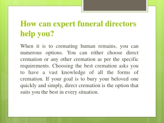 Direct Cremation Manchester