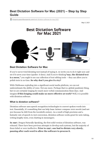 Best Dictation Software for Mac