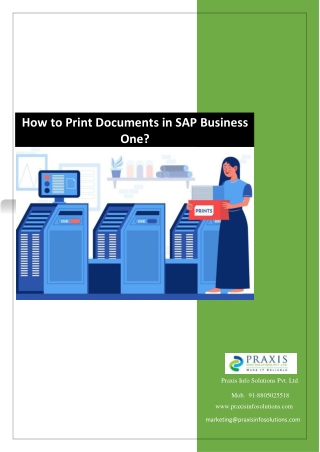 How to Print Documents in SAP Business One?