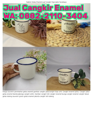 088ᒿ–ᒿll0–౩Ꮞ0Ꮞ (WA) Cangkir Kaleng Jogja Cangkir Enamel Blirik