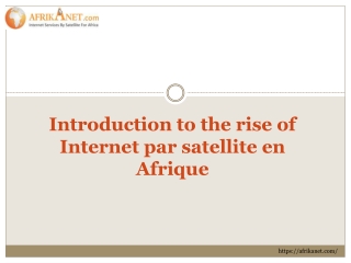 Internet par satellite en Afrique