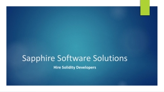 Hire Solidity Developers | Solidity Programmers | Solidity Coder