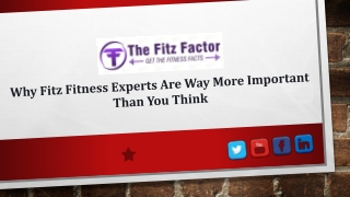 Get fit with Fitz fitness experts in New York