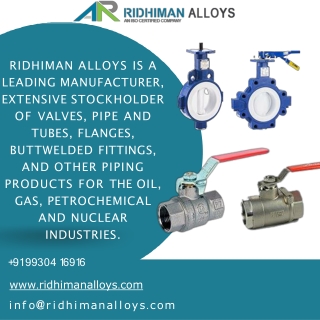 Forbes Marshall Valves | Hammer Valves | KSB Valves - Ridhiman Alloys