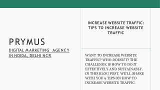 Increase Website Traffic Tips To Increase Website Traffic