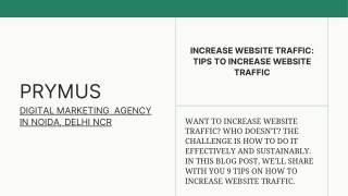 Increase Website Traffic Tips To Increase Website Traffic