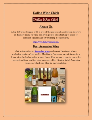 Armenian Wine