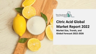 Citric Acid Market