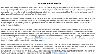 EMSELLA in the Press