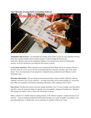 Accounting software in Dubai