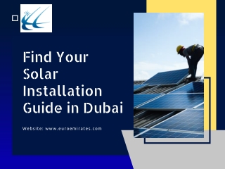 Find Your Solar Installation Guide in Dubai