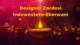 Designer Zardosi Indowestern