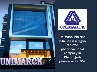 GMP Approved Pharma Company - Unimarck, Chandigarh