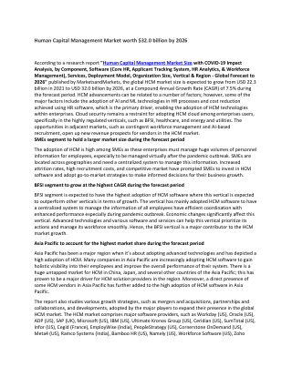 Human Capital Management Market worth $32.0 billion by 2026
