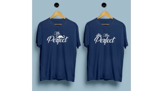 Stylish Mr Mrs Perfect Couple T Shirt – Punjabi Adda