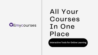 Online Learning Tools | AllMyCourses