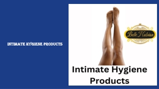 Intimate Hygiene Products