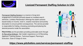 Lionized Permanent Staffing Services In USA
