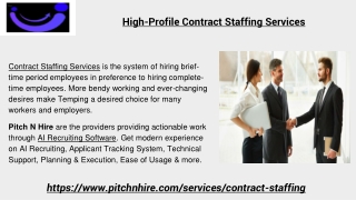 High-Profile Contract Staffing Services