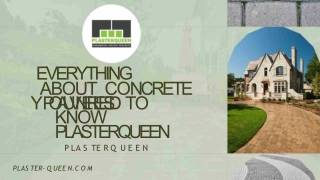 Everything about Concrete Pavers you need to know - Plasterqueen