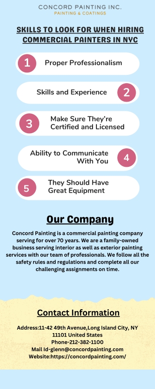 Skills to Look for When Hiring Commercial Painters in NYC