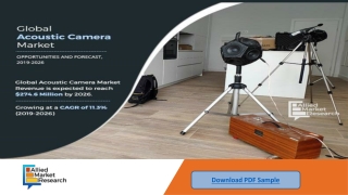 Acoustic Camera Market : Global Opportunity Analysis and Industry Forecast, 2019