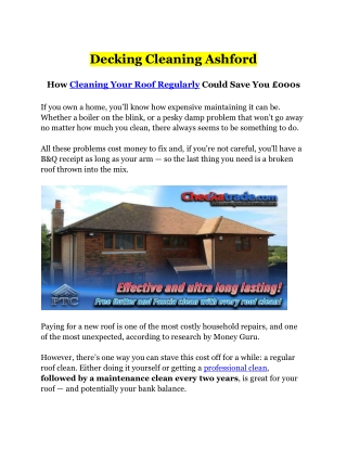 Decking Cleaning Ashford .