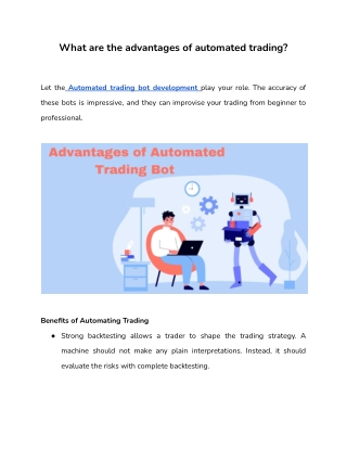 What are the advantages of automated trading