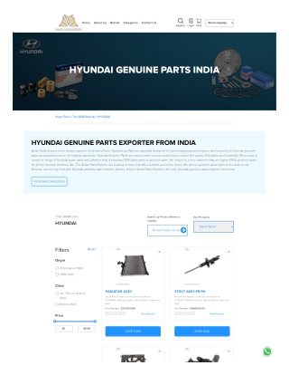 Hyundai genuine spare parts
