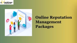 ORM Services: Online Reputation Management Packages