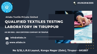 Best Quality Garment Testing Laboratory in Tiruppur