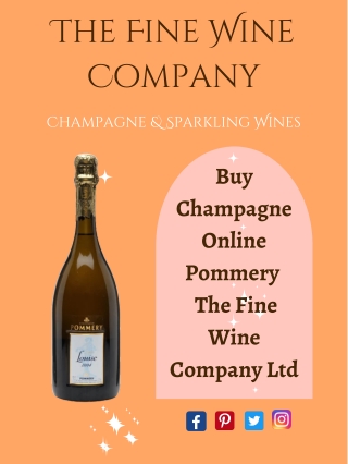 Buy Champagne Online Pommery – The Fine Wine Company Ltd