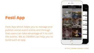 Festi App - Manage and Publish Your Social Event Successfully - CMARIX