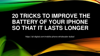 20 tricks to improve the battery of your iPhone so that it lasts longer