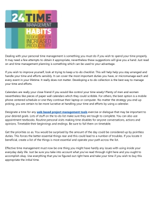 Managing Your Time And Effort: Tips And Tricks
