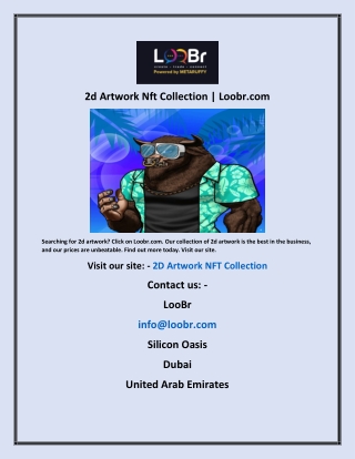 2d Artwork Nft Collection | Loobr.com
