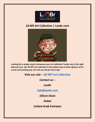 2d Nft Art Collection  Loobr com