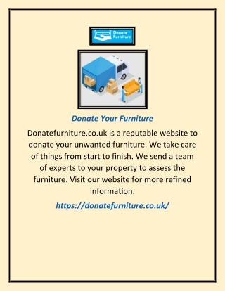 Donate Your Furniture