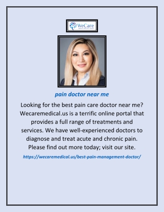 pain doctor near me