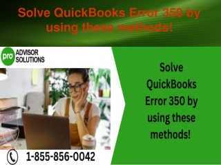 Solve QuickBooks Error 350 by using these methods