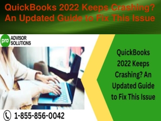 QuickBooks 2022 Keeps Crashing An Updated Guide to Fix This Issue