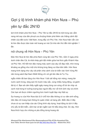 Cam Nang Chinh Phuc Dao Hon Nua Phu Yen Xuantien52hz