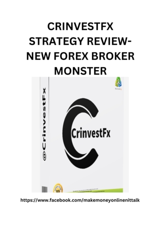 CRINVESTFX STRATEGY REVIEW-NEW FOREX BROKER MONSTER