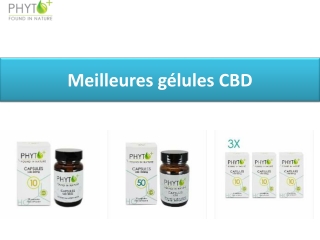 Meilleures gélules CBD