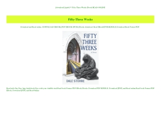 [download] [epub]^^ Fifty-Three Weeks Ebook READ ONLINE