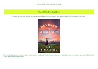 READ [EBOOK] Beneath the Bending Skies Book