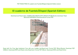 PDF READ FREE El cuaderno de FuentelcÃƒÂ©sped (Spanish Edition) ebook