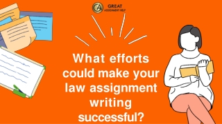 What efforts could make your law assignment writing successful