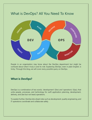 What is DevOps All You Need To Know